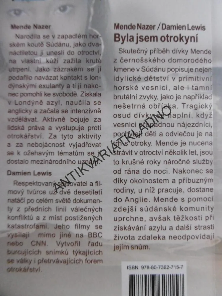 BYLA JSEM OTROKYNÍ, MENDE NAZER, DAMIEN LEWIS,