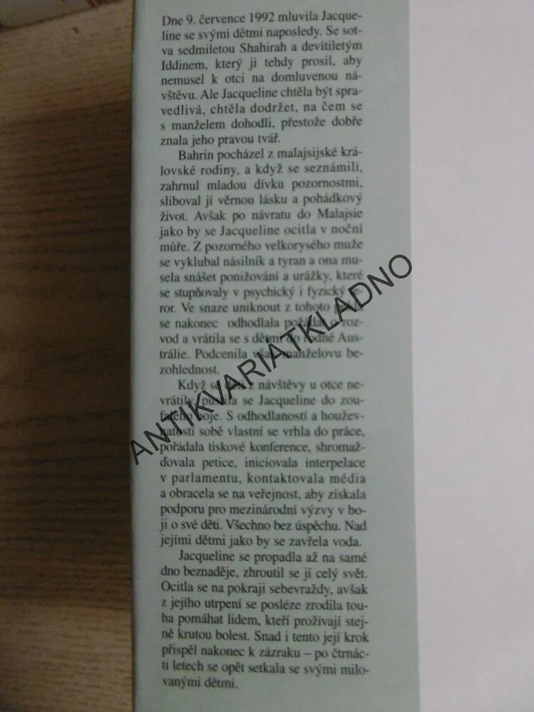 PROTOŽE JSEM BYLA PRINCEZNOU, JACQUELINE PASCARLOVÁ, **an