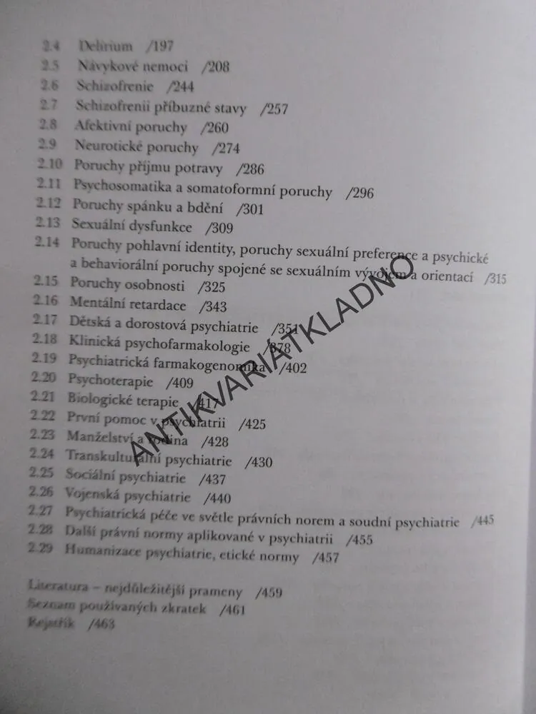 PSYCHIATRIE, JIŘÍ RABOCH, PAVEL PAVLOVSKÝ A KOLEKTIV, **an