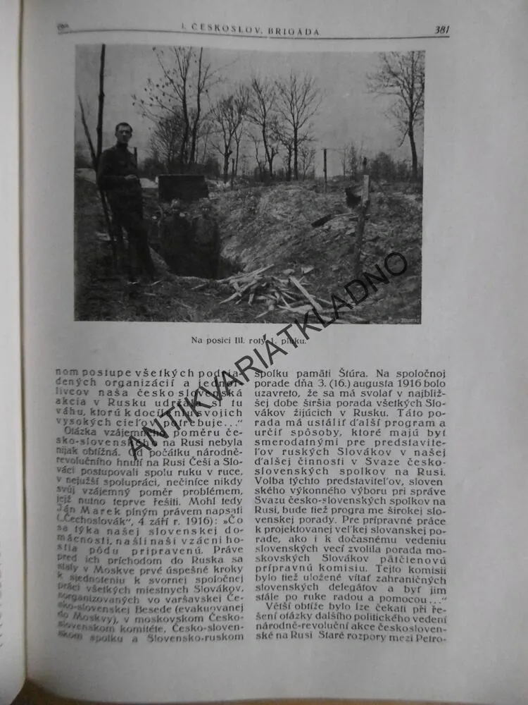 ZA SVOBODU, 1-2, LEGIE, VÁLKA 1914-1920 RUSKO