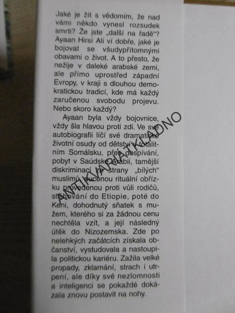 REBELKA - ODVRÁCENÁ STRANA ISLÁMU, AYAAN HIRSÍ ALÍ, **an