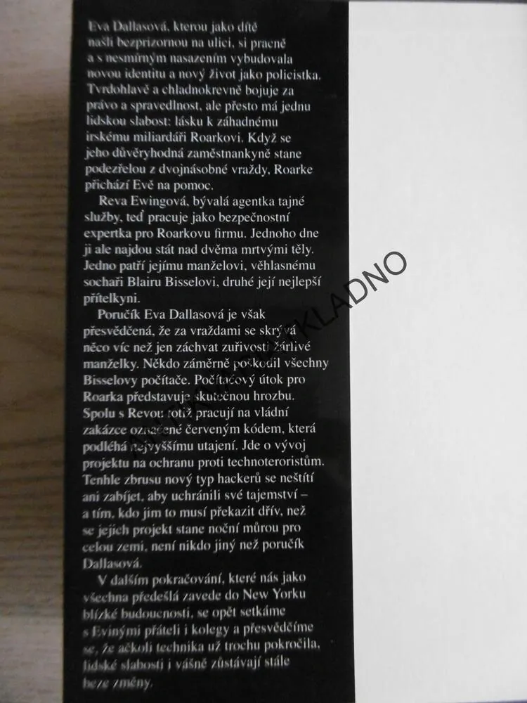 SMRTÍCÍ ROZDĚLENÍ, J. D. ROBB, NORA ROBERTSOVÁ, **an