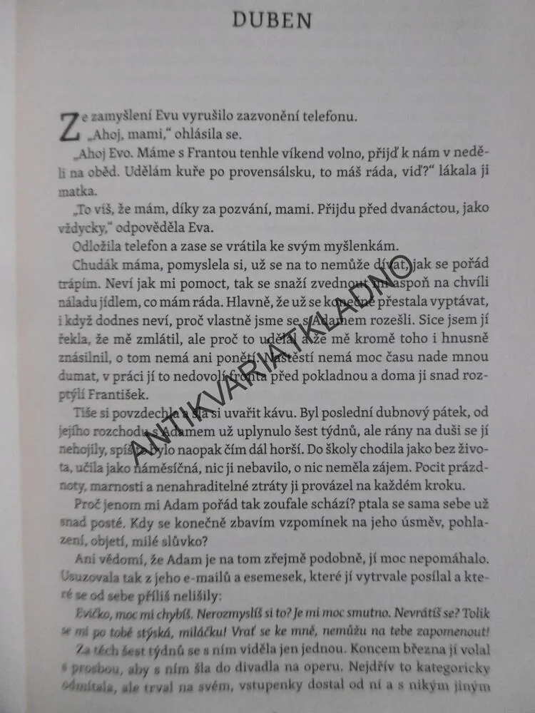 SMLOUVA S EVOU, ZKOUŠKA LÁSKY, JITKA VOLFOVÁ, **an