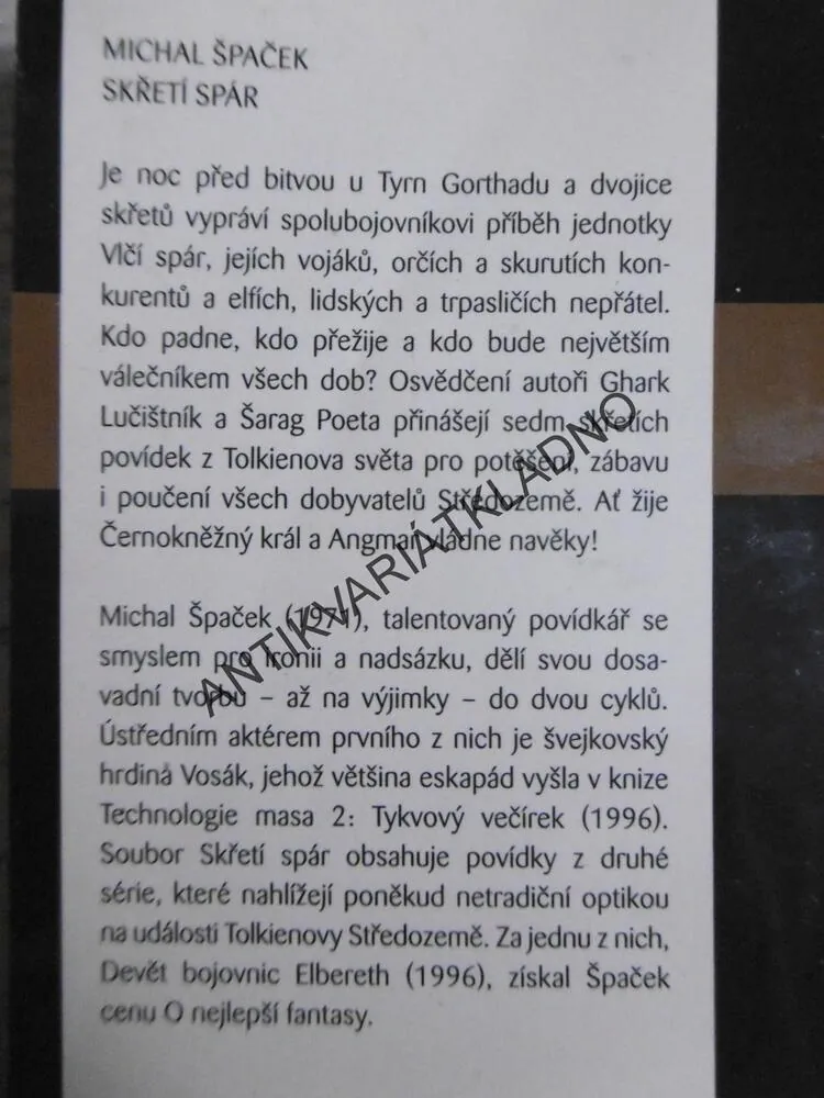 SKŘETÍ PÁR, MICHAL ŠPAČEK, **an