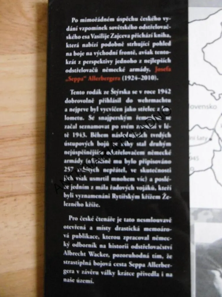 NA MUŠCE LOVCE, WACKER,VZPOMÍNKY ODSTŘELOVAČE WERMACHTU