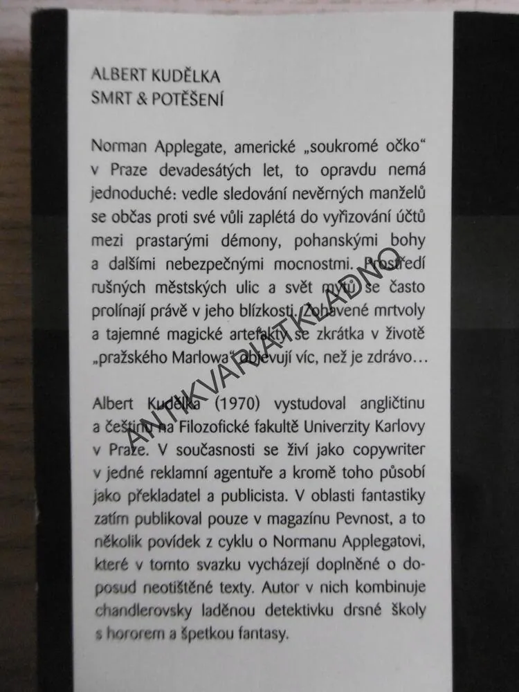 SMRT A POTĚŠENÍ, ALBERT KUDĚLKA, **an
