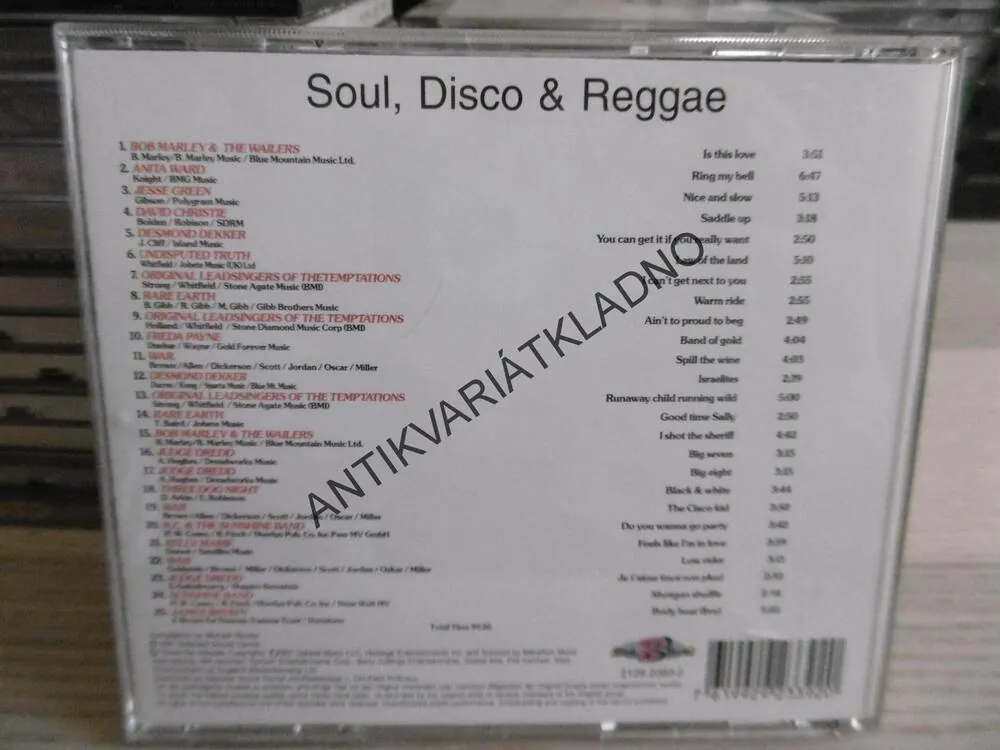 SOUL DISCO AND REGGAE, CD HUDBA