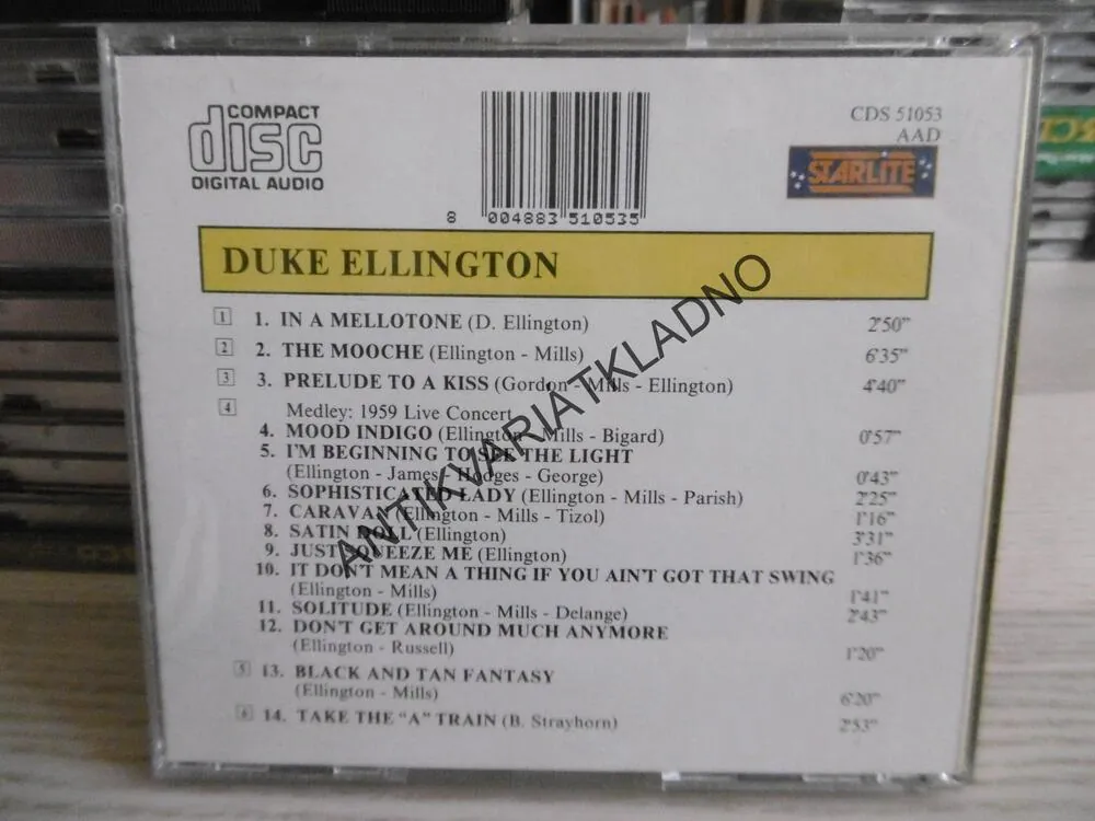 DUKE ELLINGTON AND HIS ORCHESTRA, CD HUDBA