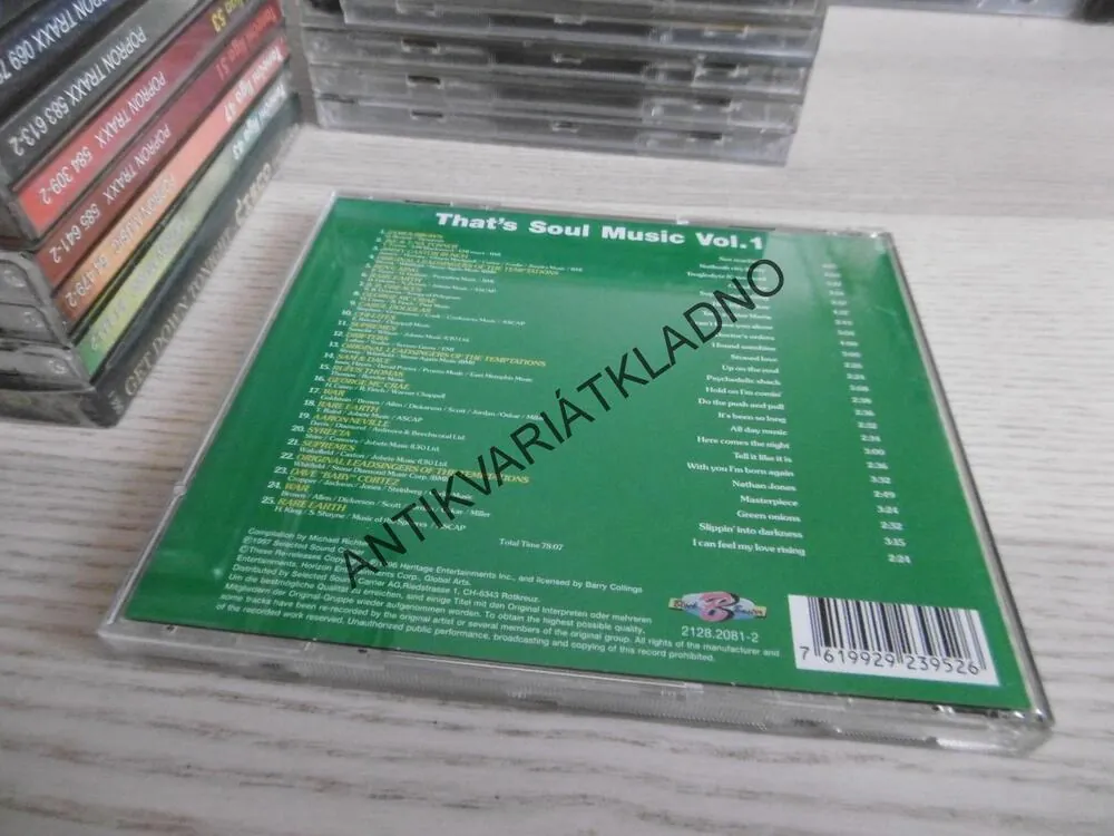 THAT´S SOUL MUSIC, 1., CD HUDBA