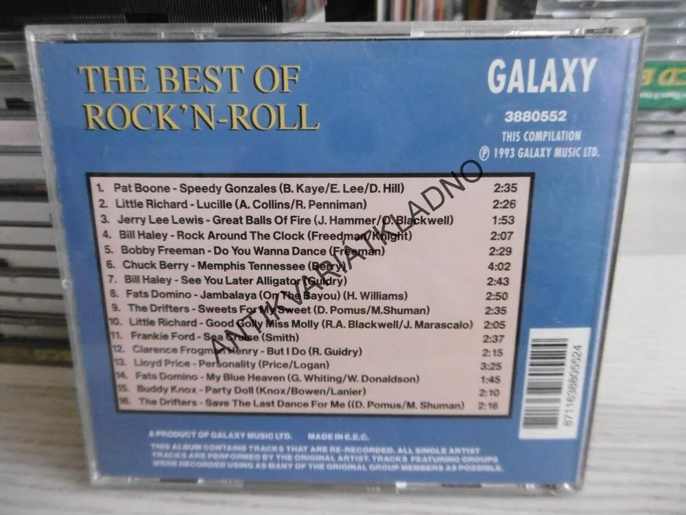 THE BEST OF ROCK AND ROLL, CD HUDBA