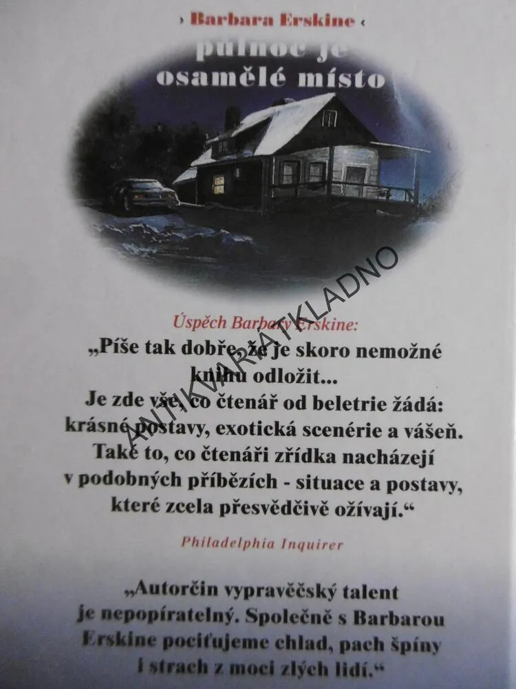 PŮLNOC JE OSAMĚLÉ MÍSTO, BARBARA ERSKINE, **an