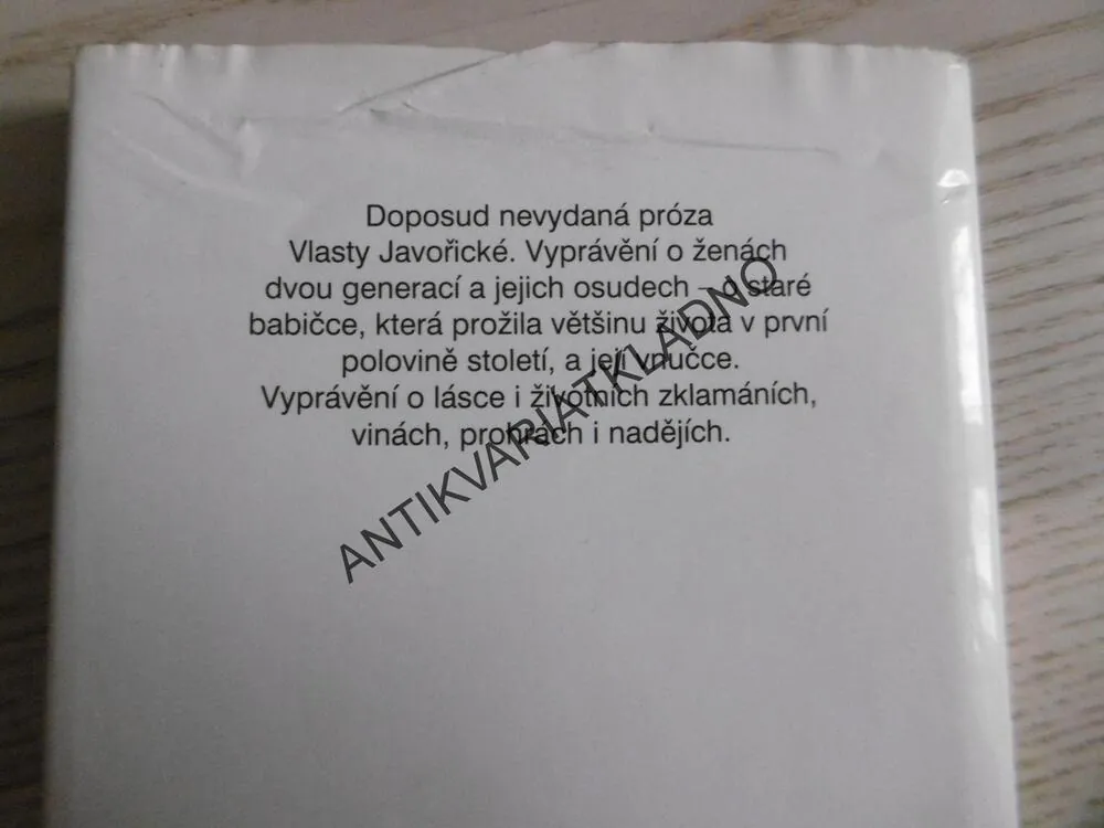 ZVLÁŠTNÍ PŘÍPAD, VLASTA JAVOŘICKÁ, **an