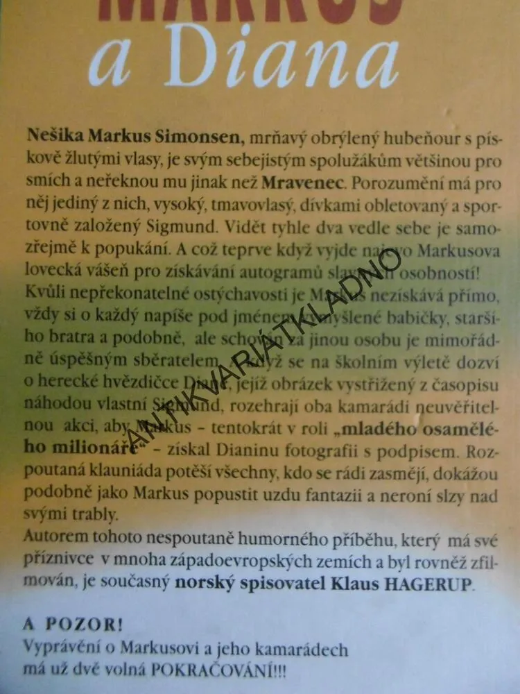 MARKUS A DIANA, KLAUS HAGERUP, **an