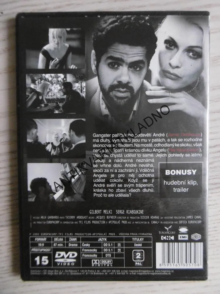 ANGELA, LUC BESSON, DVD FILM