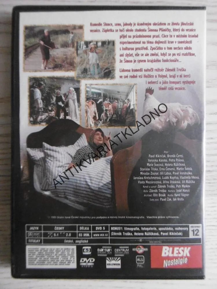 SLUNCE, SENO, JAHODY, DVD FILM