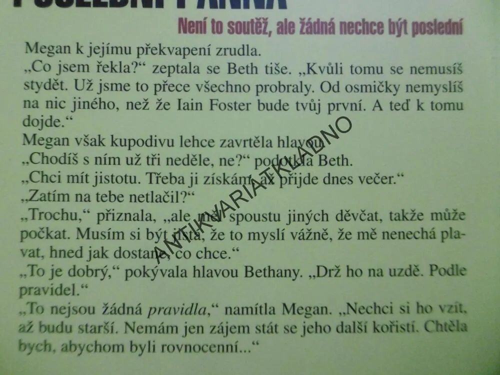 POSLEDNÍ PANNA, DAVID BELBIN, **an