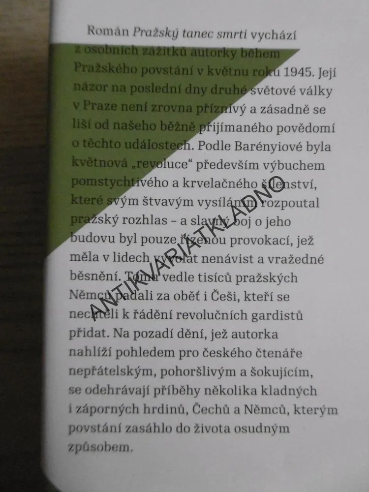 PRAŽSKÝ TANEC SMRTI, ZE "DNŮ OSVOBOZENÍ" V ROCE 1945, OLGA BARÉNYIOVÁ