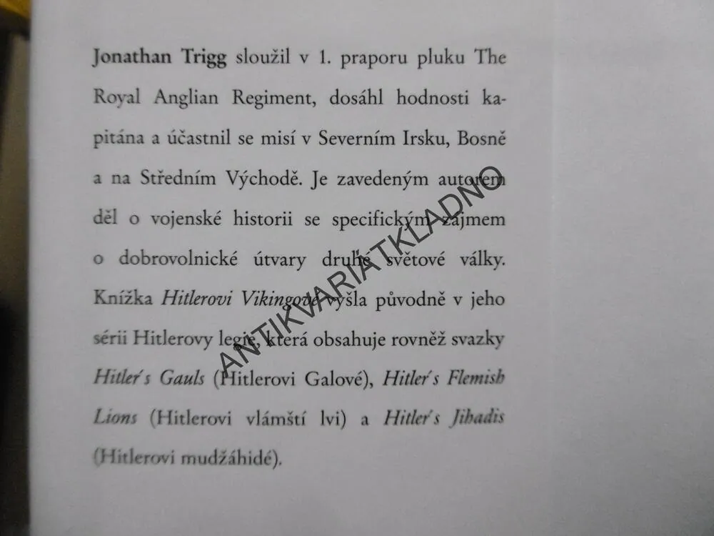 HITLEROVI VIKINGOVÉ, JONATHAN TRIGG, **an