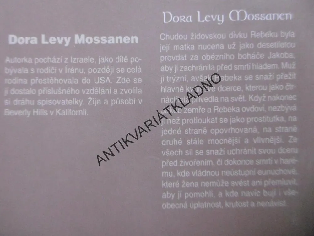 HARÉM, DORA LEVY MOSSANEN, **an