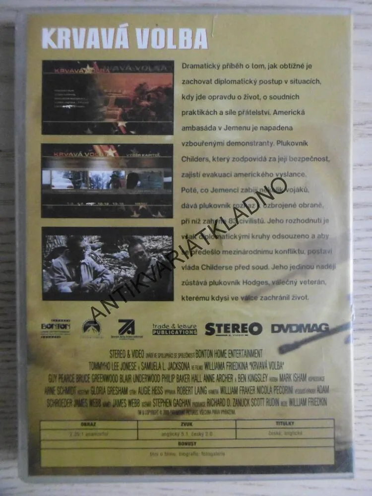 KRVAVÁ VOLBA, DVD FILM