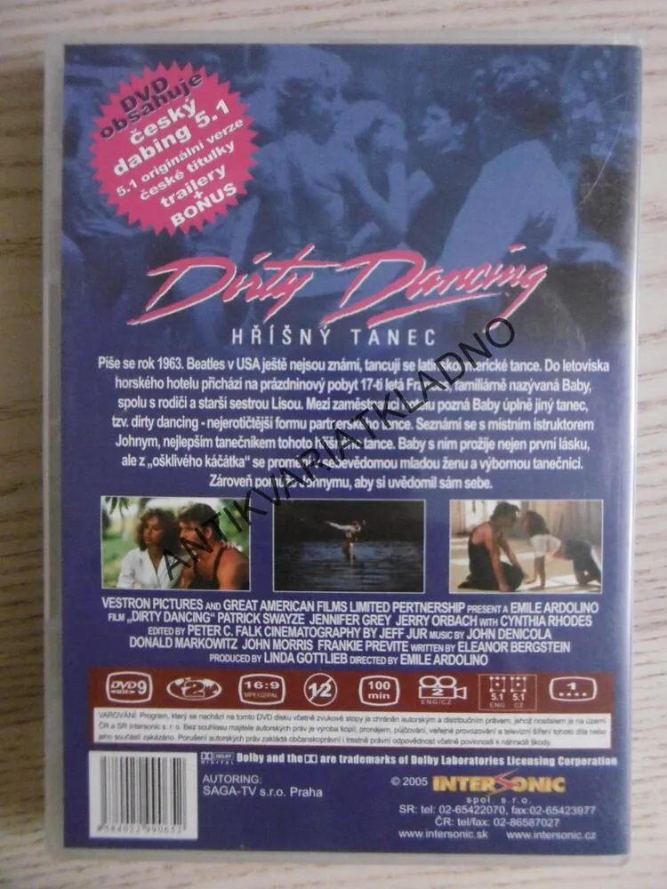 HŘÍŠNÝ TANEC, DVD FILM