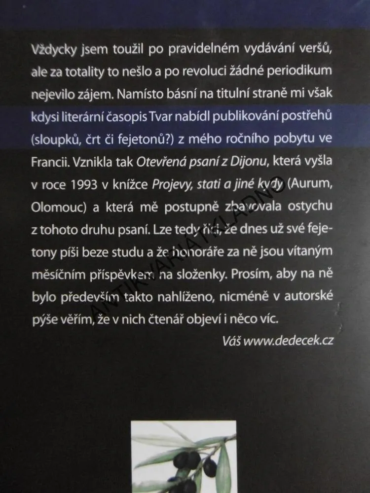 BÁT SE A KRÁST, JIŘÍ DĚDEČEK, **an