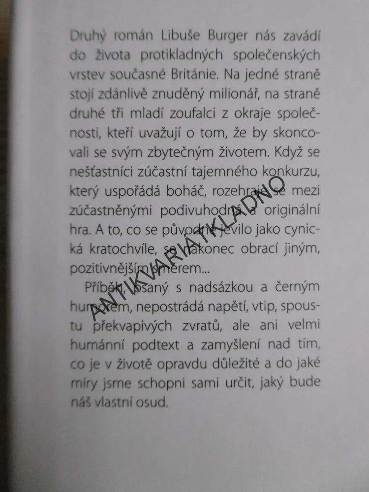 ODDĚLEJ SE, A ZAPLATÍM!, LIBUŠE BURGER, **an