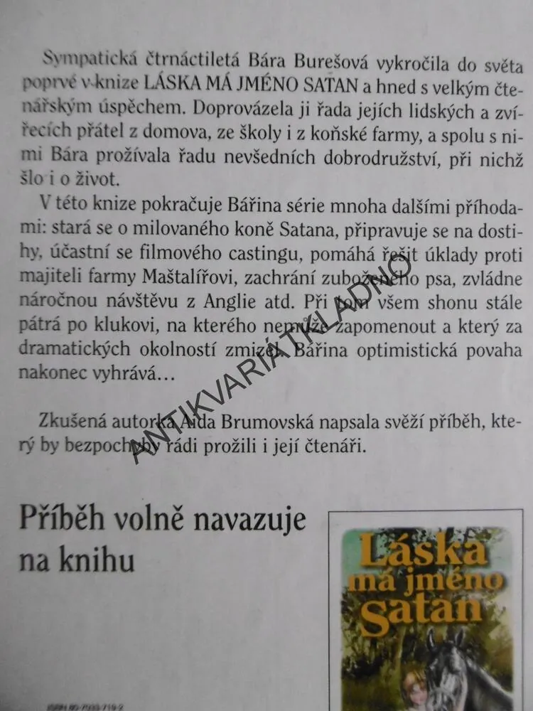 SATAN JE MŮJ, AIDA BRUMOVSKÁ, **an