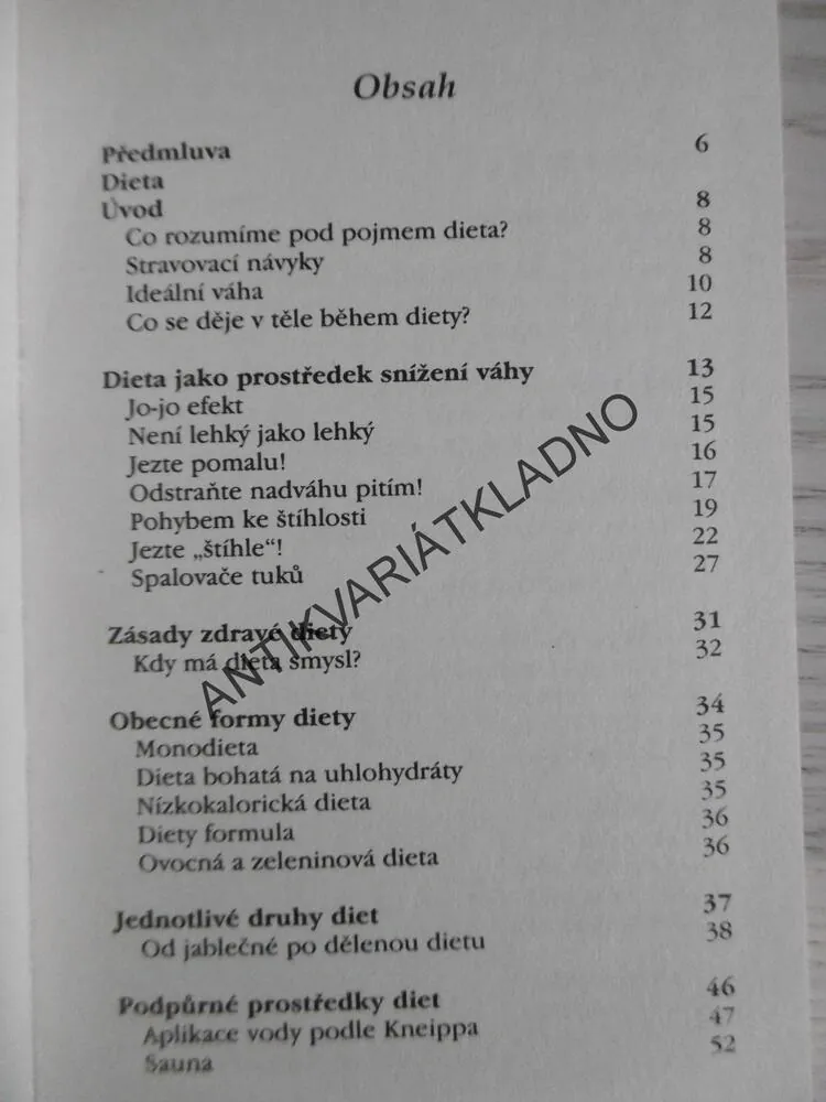 DIETA A OZDRAVNÁ HLADOVKA, MALÁ KNIHOVNIČKA ZDRAVÍ, **an