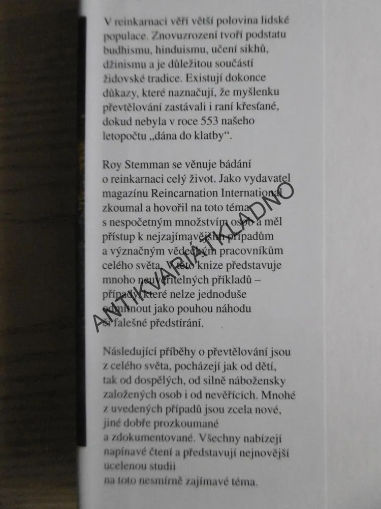 PŘEVTĚLOVÁNÍ, ROY STEMMAN, **an