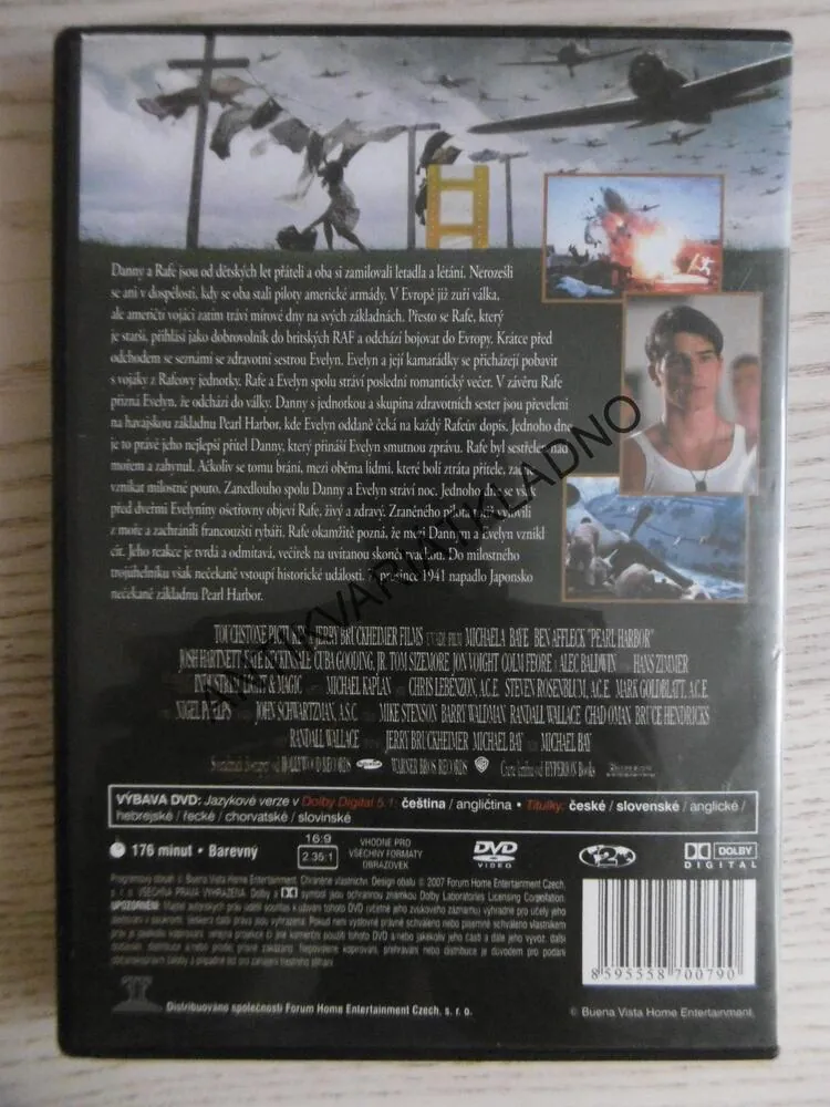 PEARL HARBOR, DVD FILM