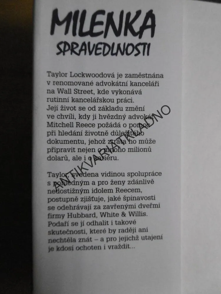 MILENKA SPRAVEDLNOSTI, JEFFERY DEAVER