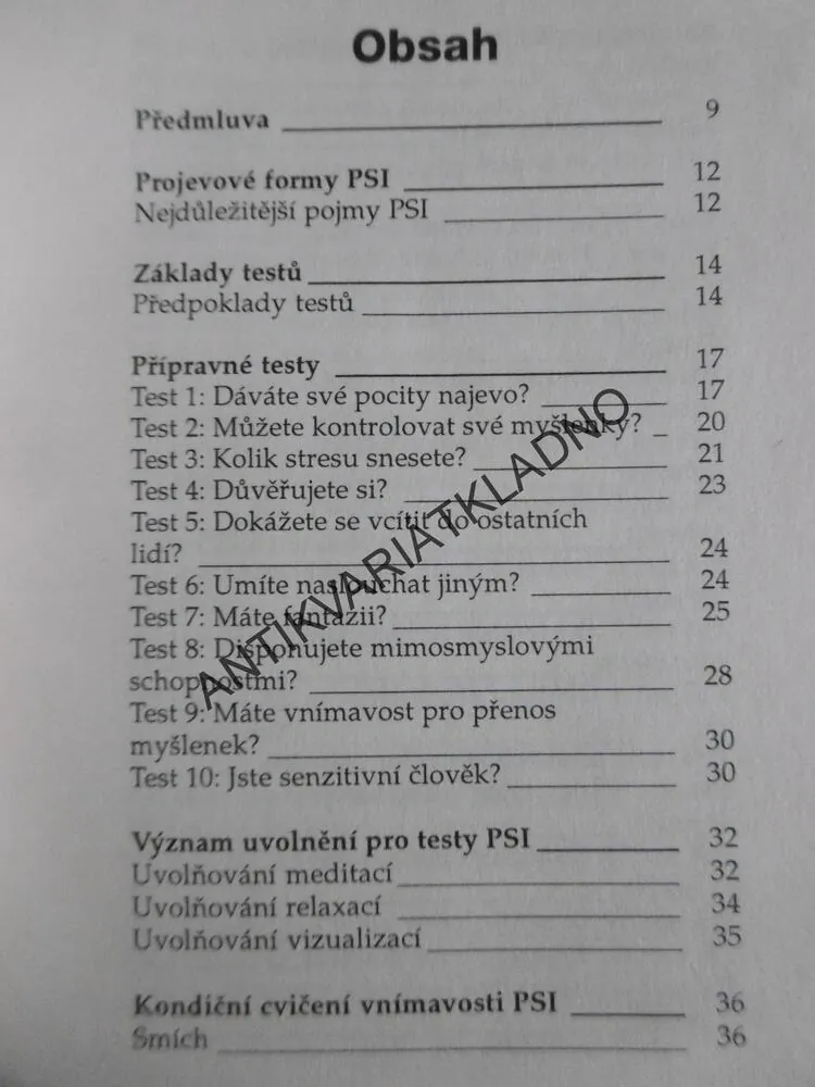 ODHALTE SVÉ PARANORMÁLNÍ SCHOPNOSTI, 30 TESTŮ, MARTIN BENSDORF, KATHARINA RICHTEROVÁ, **an
