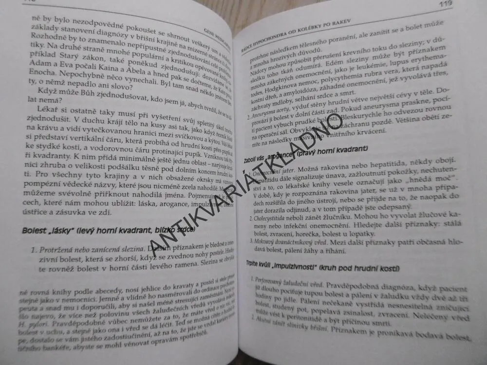 RÁDCE HYPOCHONDRA OD KOLÉBKY PO RAKEV, GENE WEINGARTEN, **an