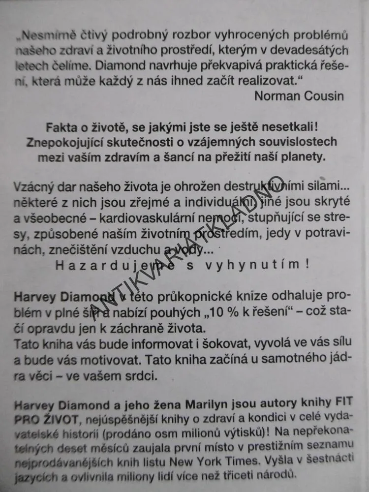 FIT PRO ŽIVOT III, TVÉ SRDCE TVÁ PLANETA, HARVEY DIAMOND, **an