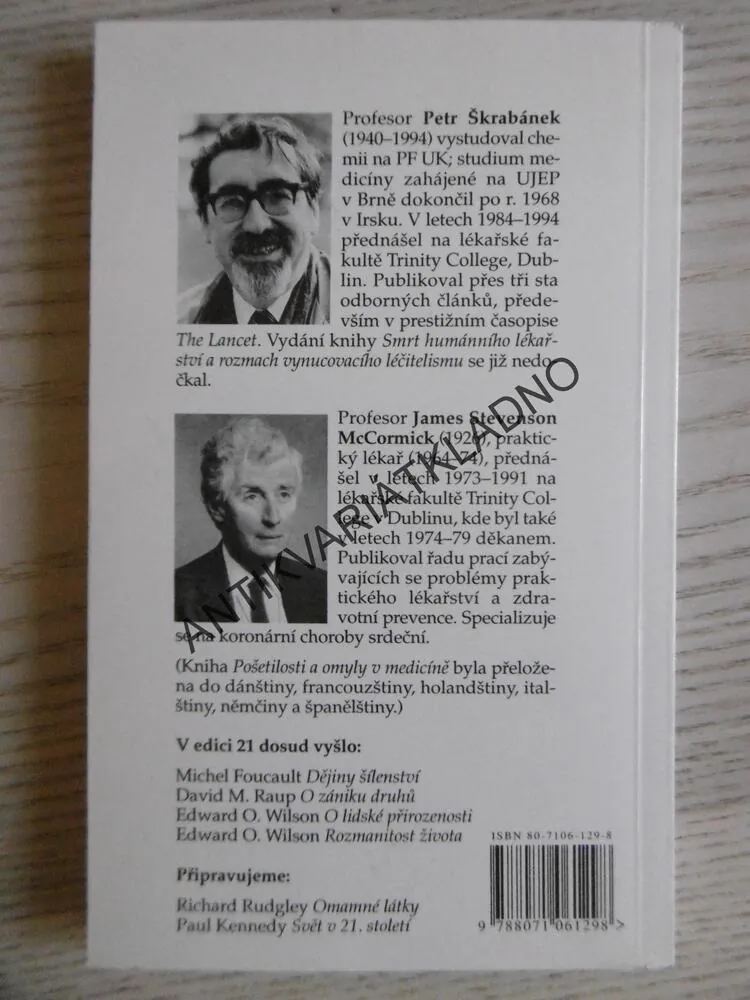 POŠETILOSTI A OMYLY V MEDICÍNĚ, PETR ŠKRABÁNEK, JAMES MCCORMICK, **an