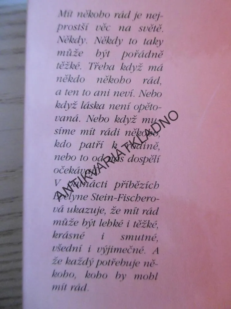 MÍT NĚKOHO RÁD, EVELYNE STEIN-FISCHEROVÁ, **an