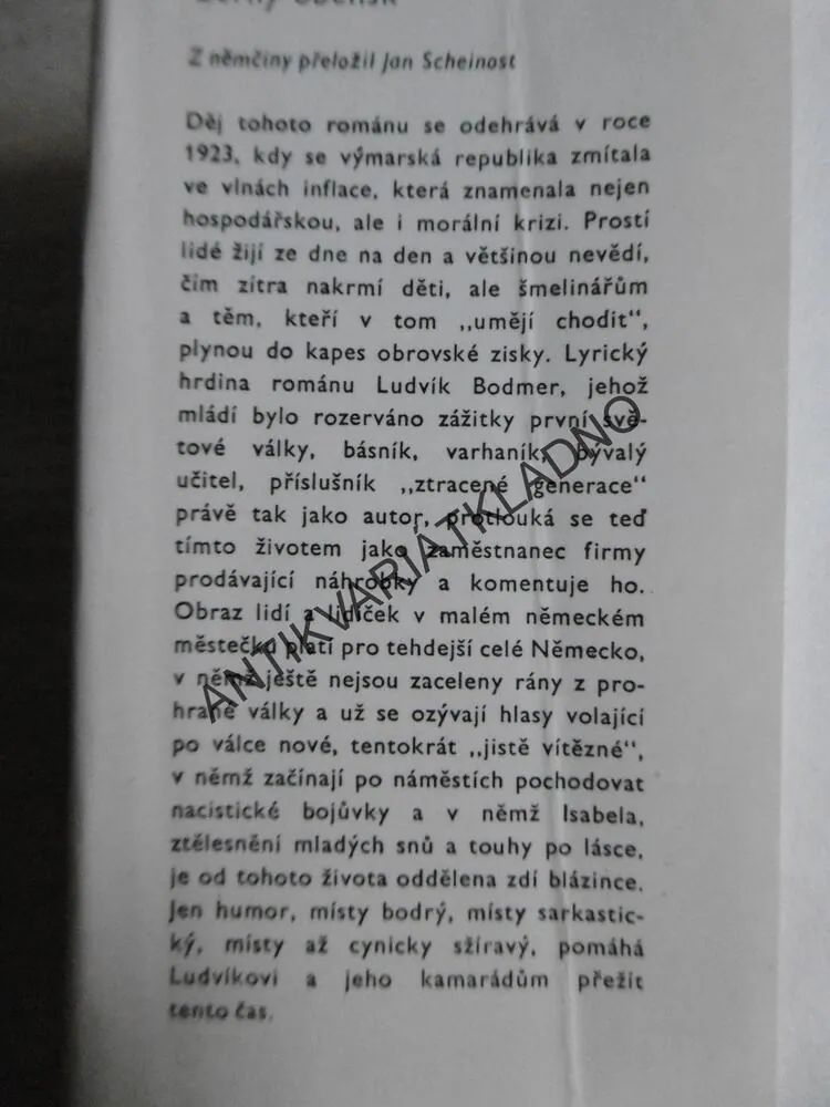 ČERNÝ OBELISK, ERICH MARIA REMARQUE, **an