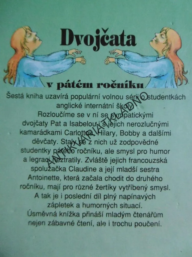 DVOJČATA V PÁTÉM ROČNÍKU, ENID BLYTONOVÁ, **an