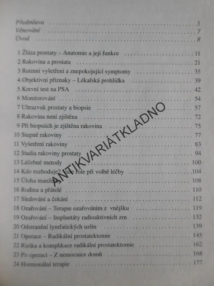 RAKOVINA PROSTATY, SHELDON MARKS, **an