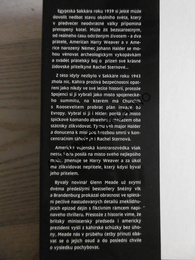 PÍSKY SAKKÁRY, GLENN MEADE, **an