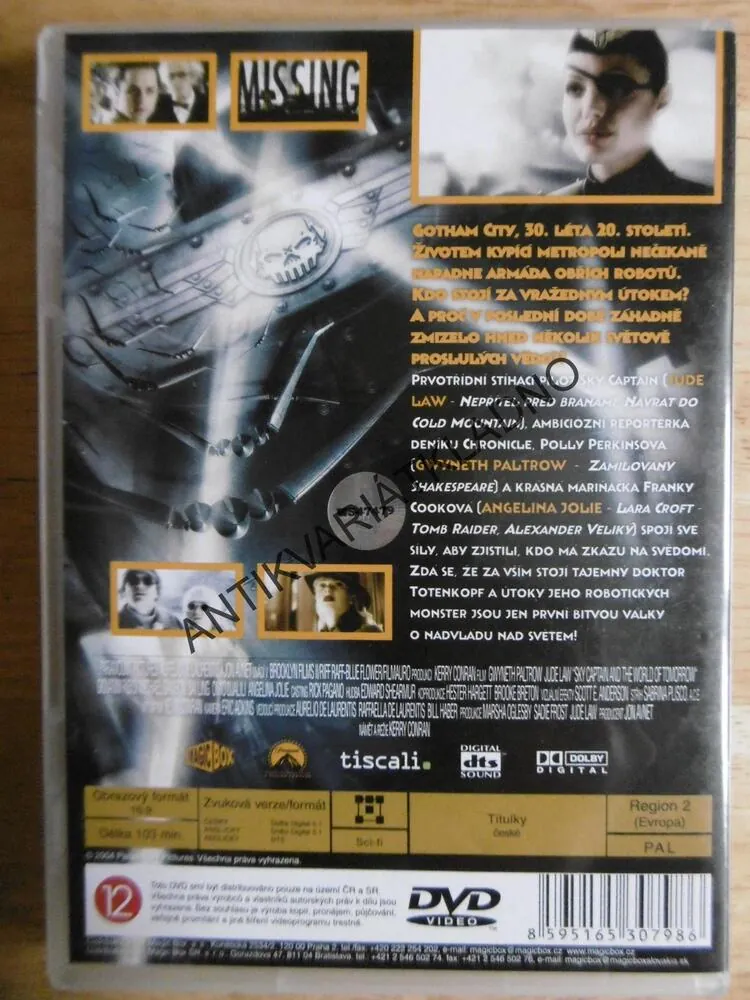 SVĚT ZÍTŘKA, JUDE LAW, ANGELINA JOLIE, DVD FILM