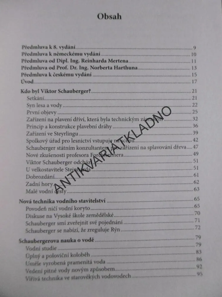 VIKTOR SCHAUBERGER A TAJEMSTVÍ ŽIVÉ VODY, OLOF ALEXANDERSON, **an