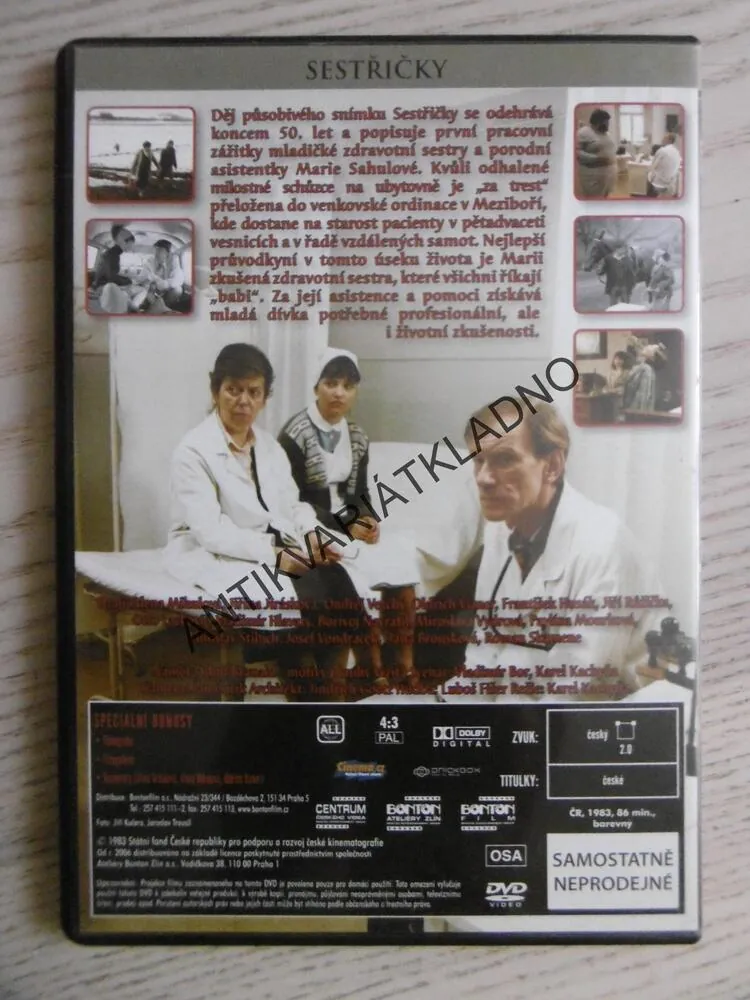 SESTŘIČKY, DVD FILM ČR