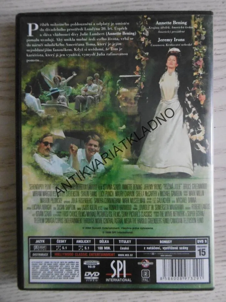 BOŽSKÁ JULIE, DVD FILM