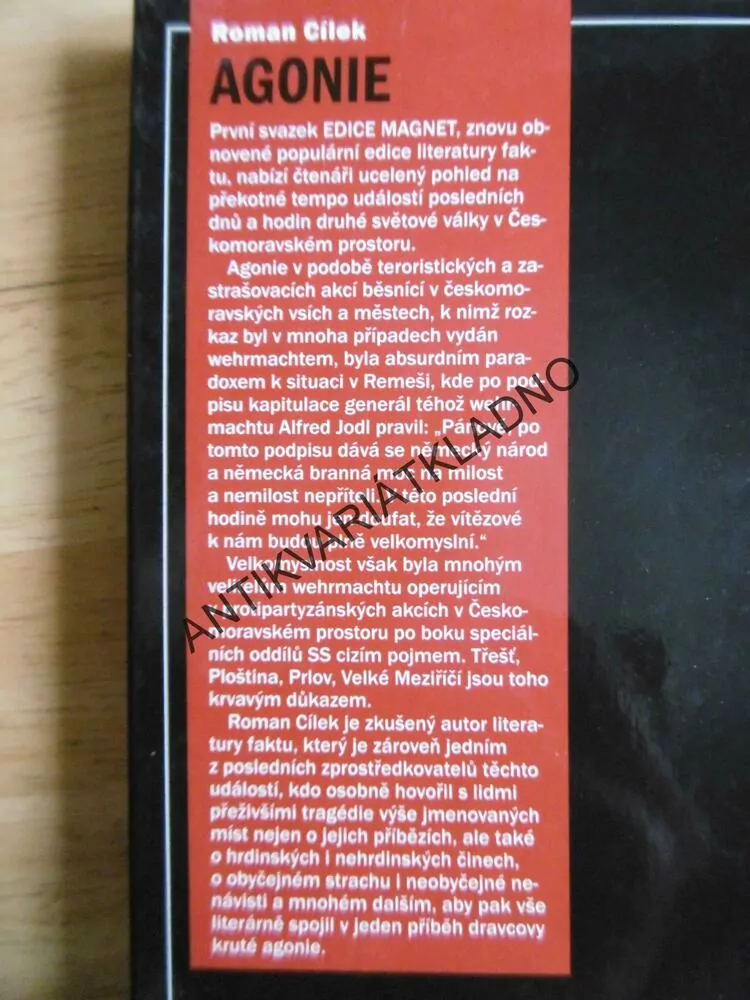 AGONIE, DRAMA POSLEDNÍCH DNŮ VÁLKY,CÍLEK, MAGNET SV.1
