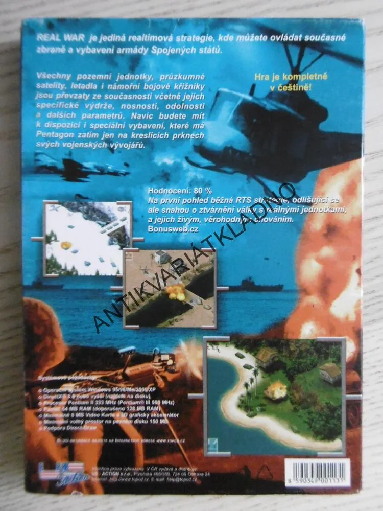 REAL WAR, ČESKÁ VERZE, DVD FILM 