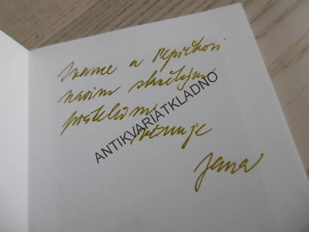 ŠTĚSTÍ A NÁHODA, JANA BAUEROVÁ - VĚNOVÁNÍ, **an