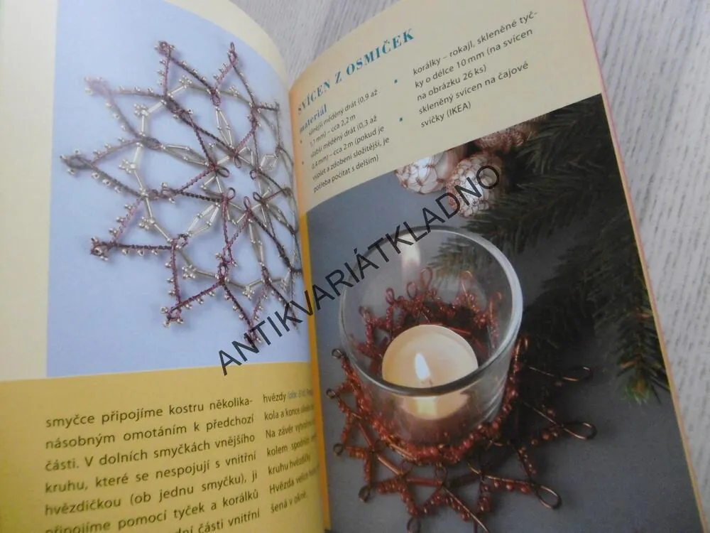 VÁNOČNÍ OZDOBY Z DRÁTKŮ A KORÁLKŮ, IVONA ŠUCHMANNOVÁ, **an