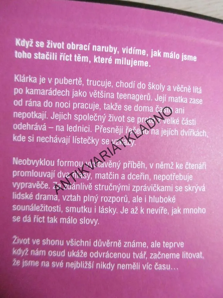 ŽIVOT NA LEDNICI, ALICE KUIPERSOVÁ, **an
